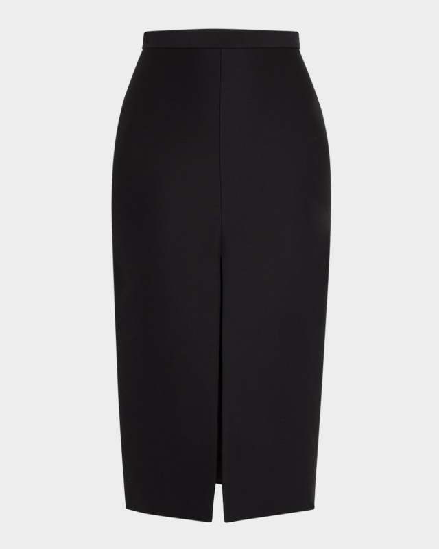 Zorzi Cotton-Silk Midi Skirt